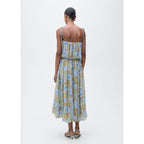Robe À Fleurs Taille Froncée