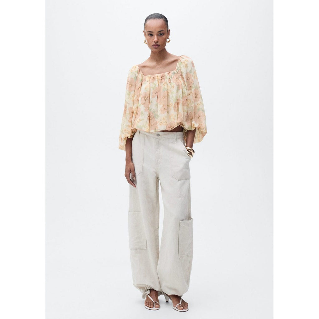Blouse À Dos Ouvert