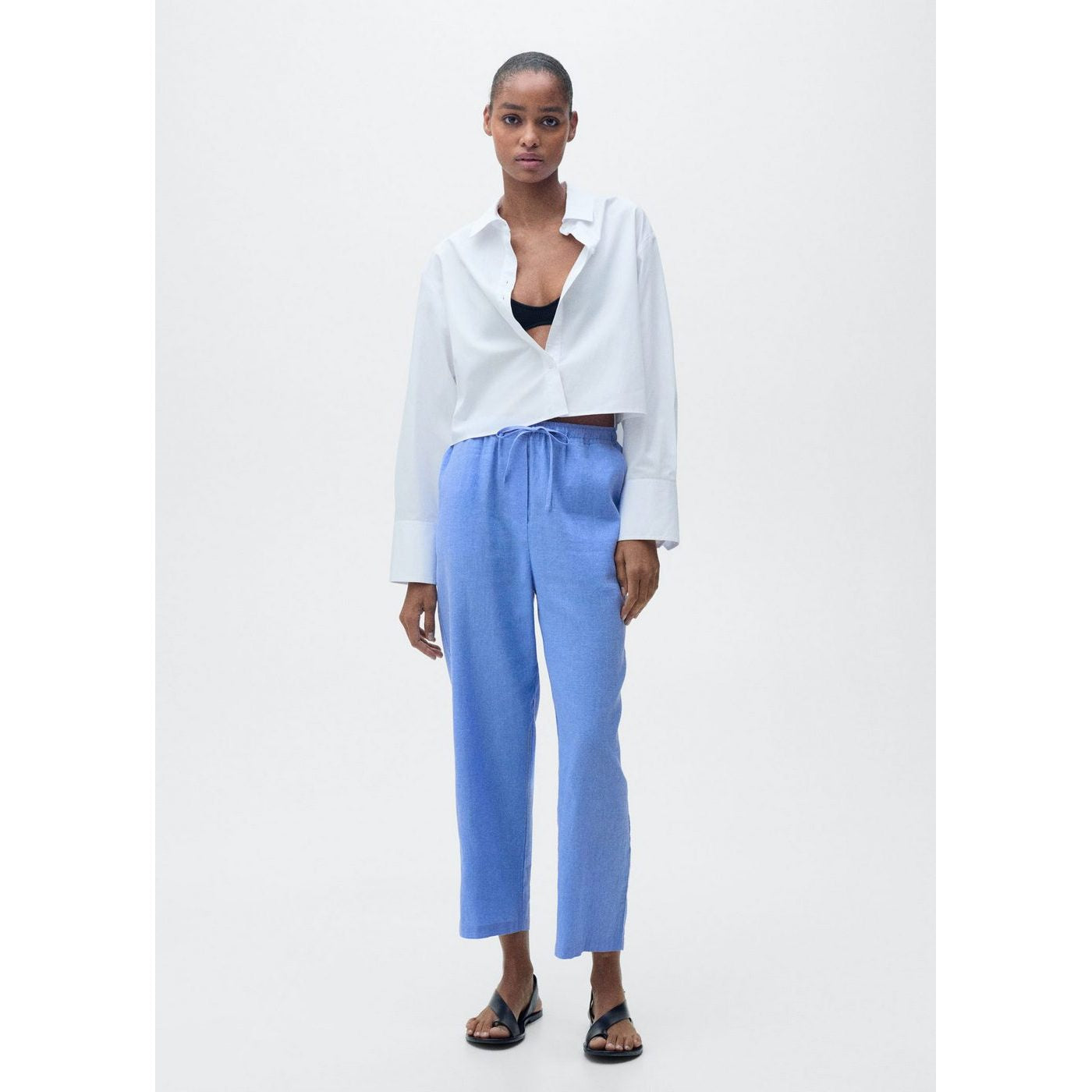 Pantalon Droit Lin