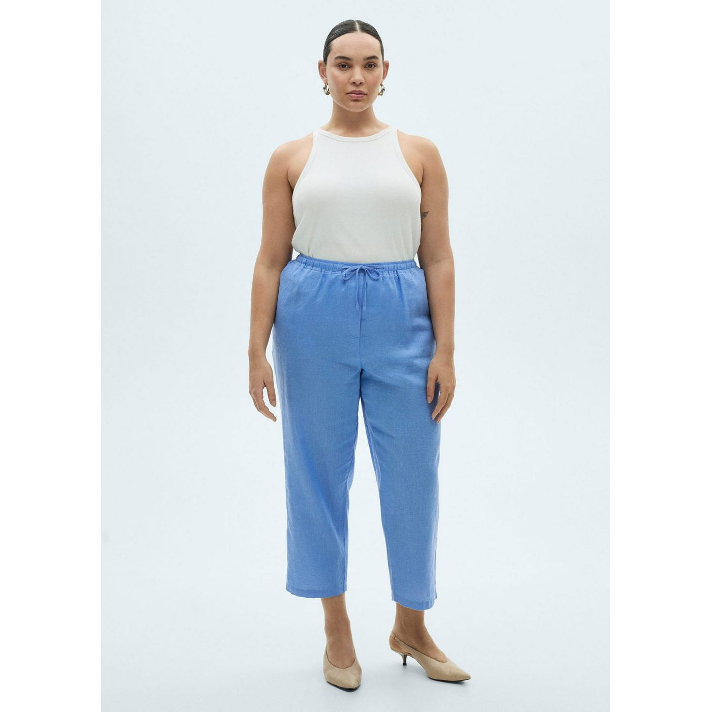 Pantalon Droit Lin