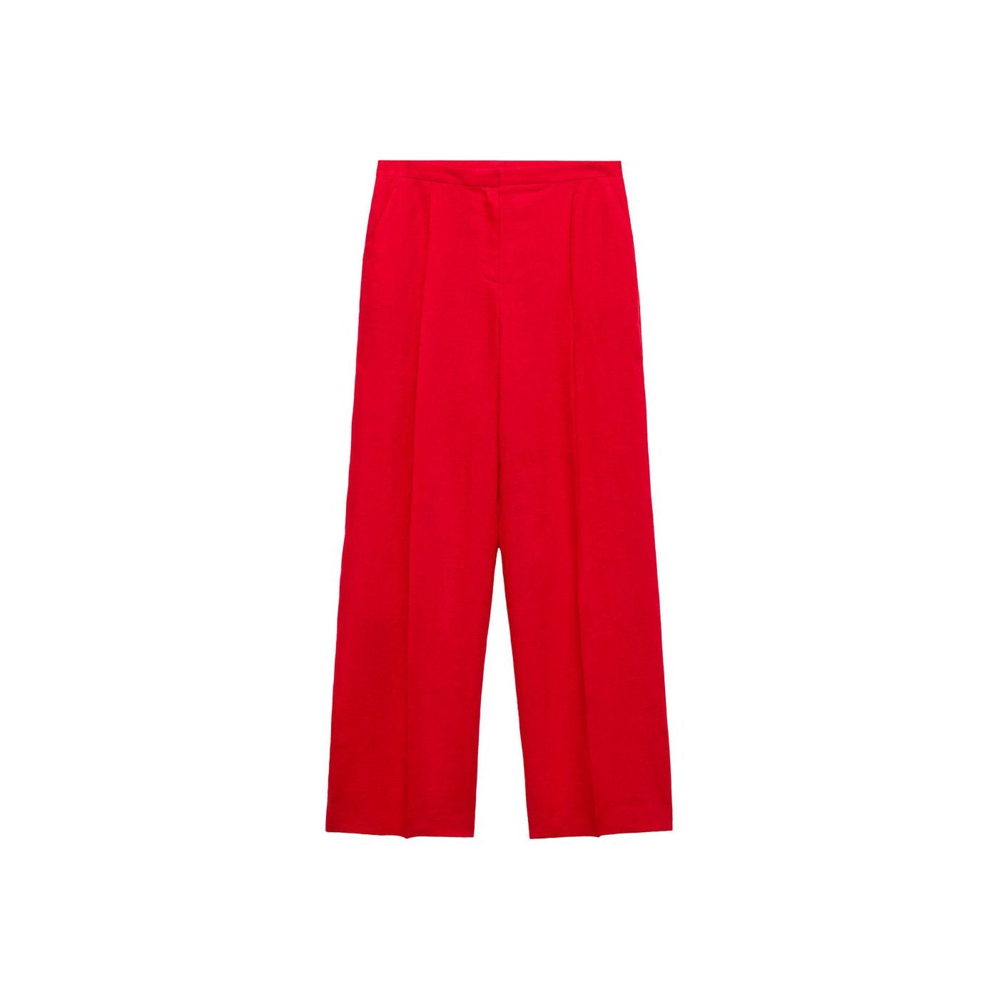 Pantalon Costume Droit Lin