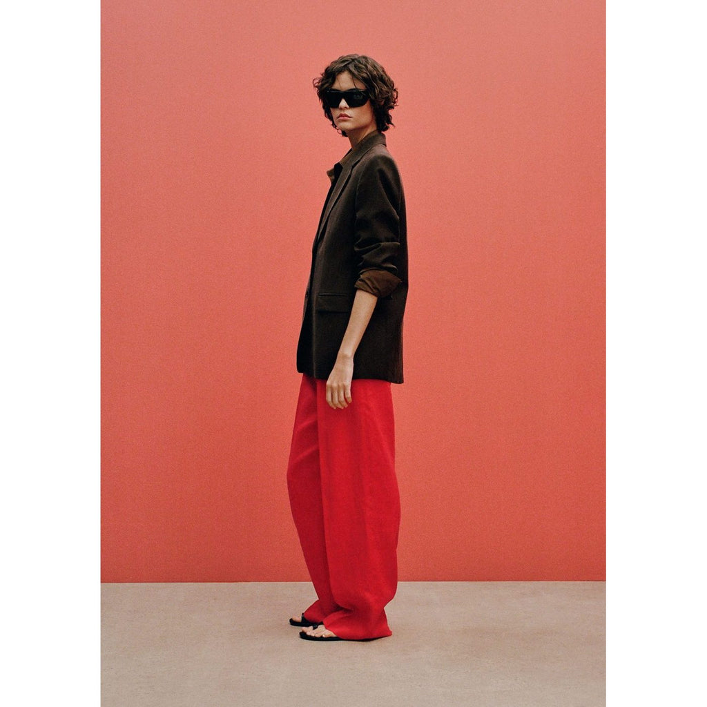 Pantalon Costume Droit Lin