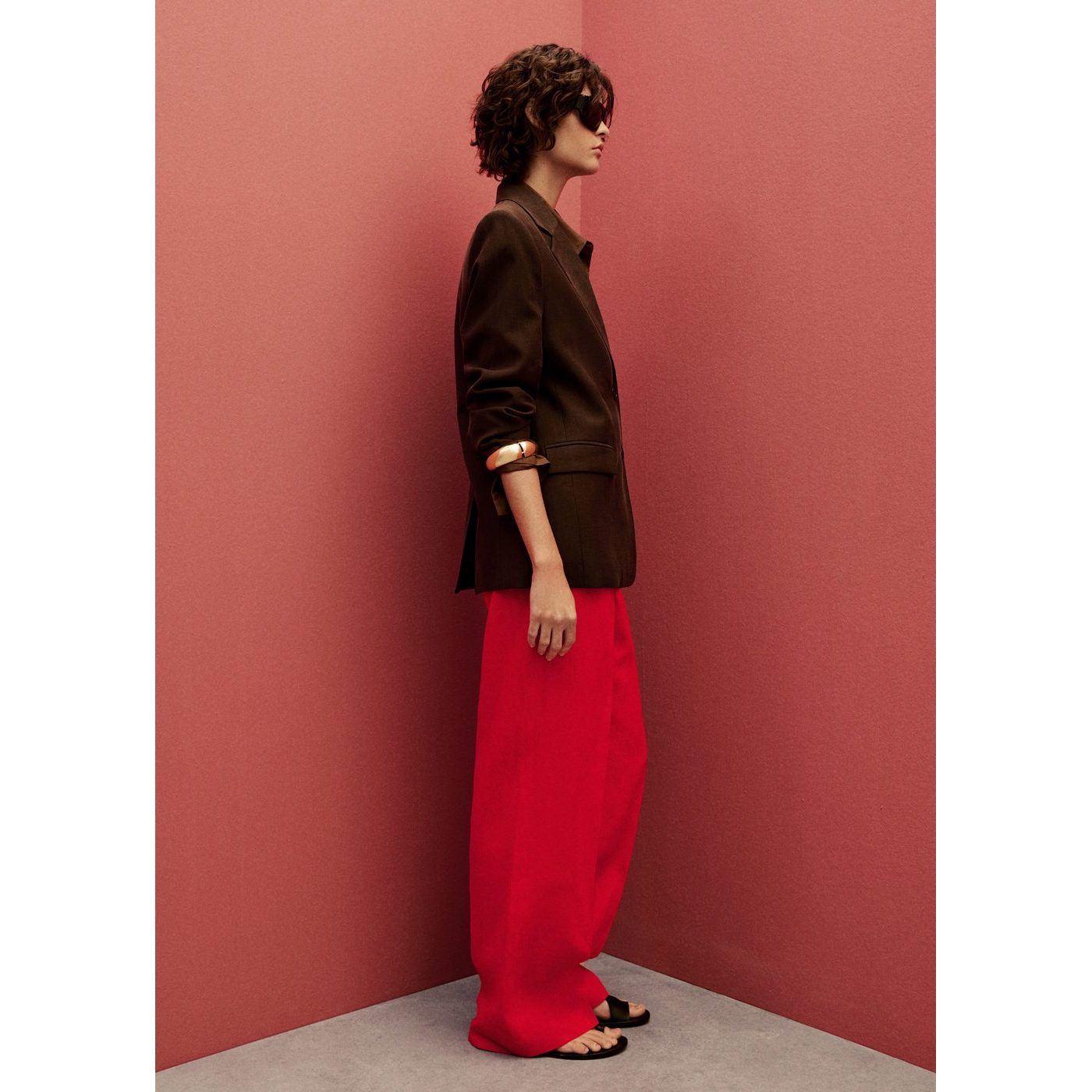 Pantalon Costume Droit Lin