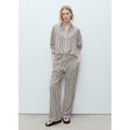 Pantalon Rayures Texturé