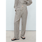 Pantalon Rayures Texturé