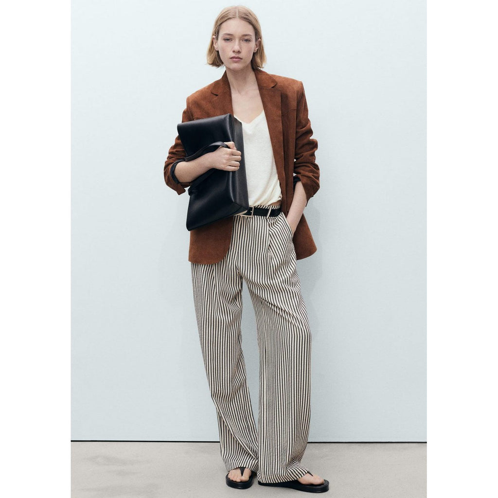 Pantalon Rayures Texturé
