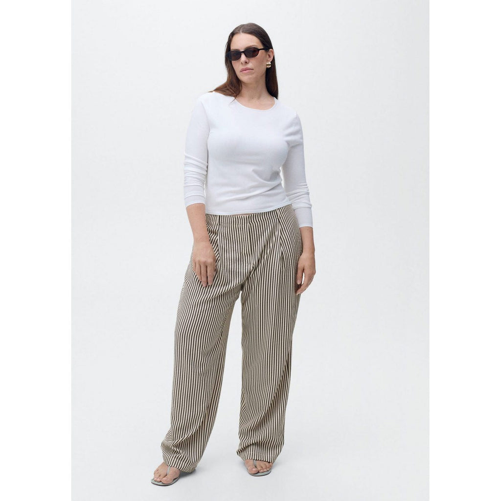 Pantalon Rayures Texturé