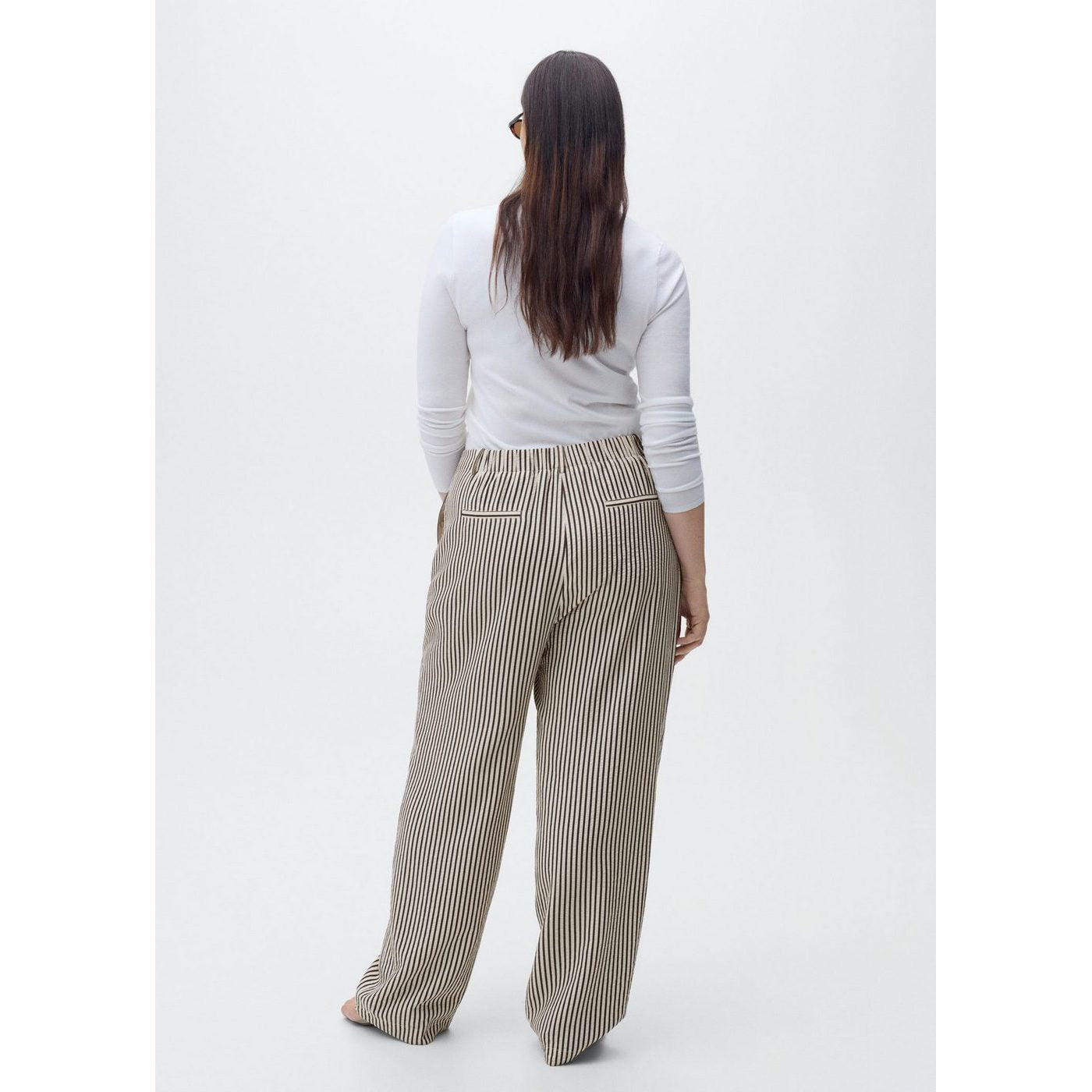 Pantalon Rayures Texturé