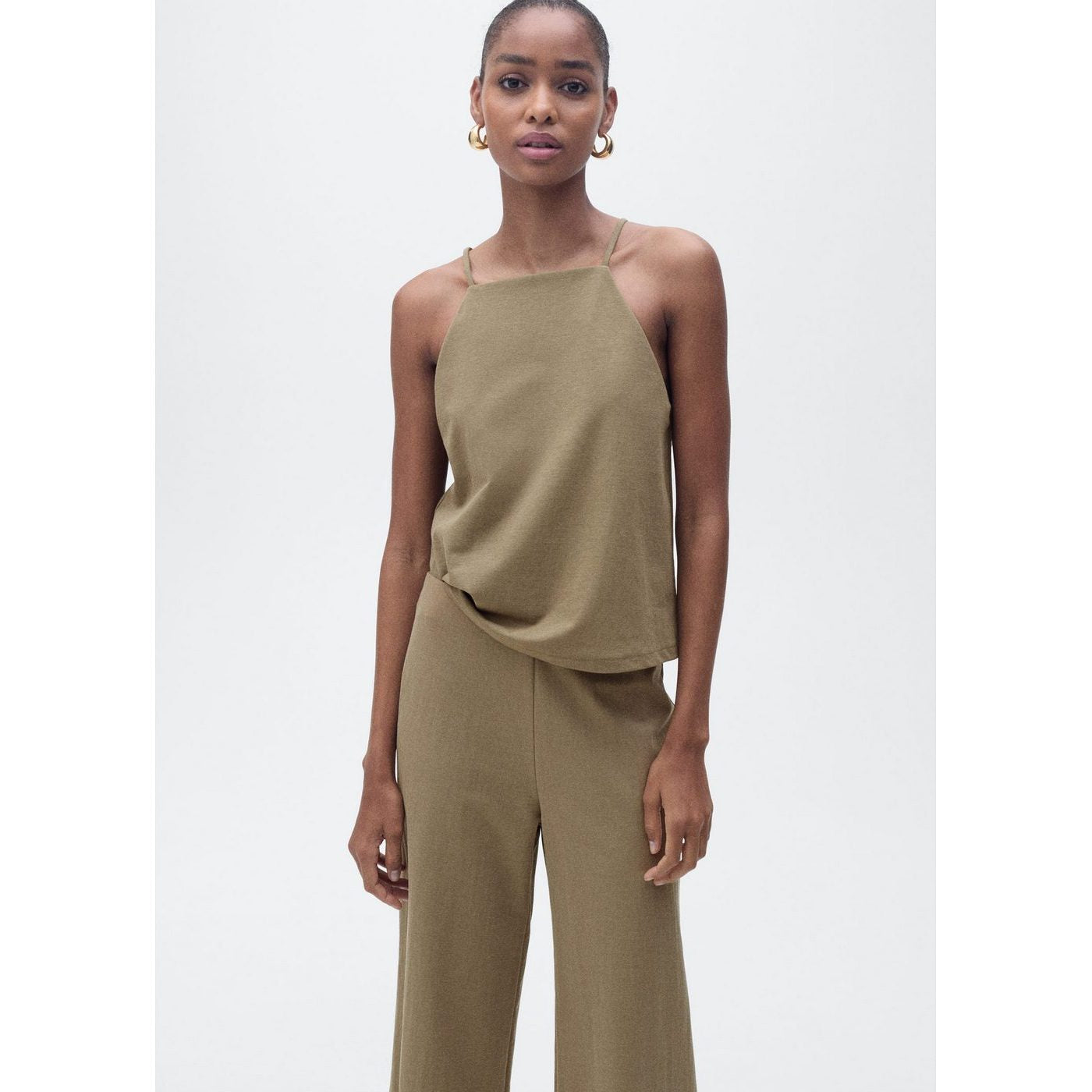 Pantalon Palazzo Crop