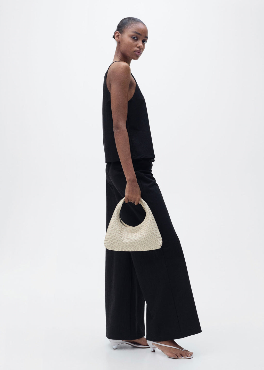 Pantalon Palazzo Crop