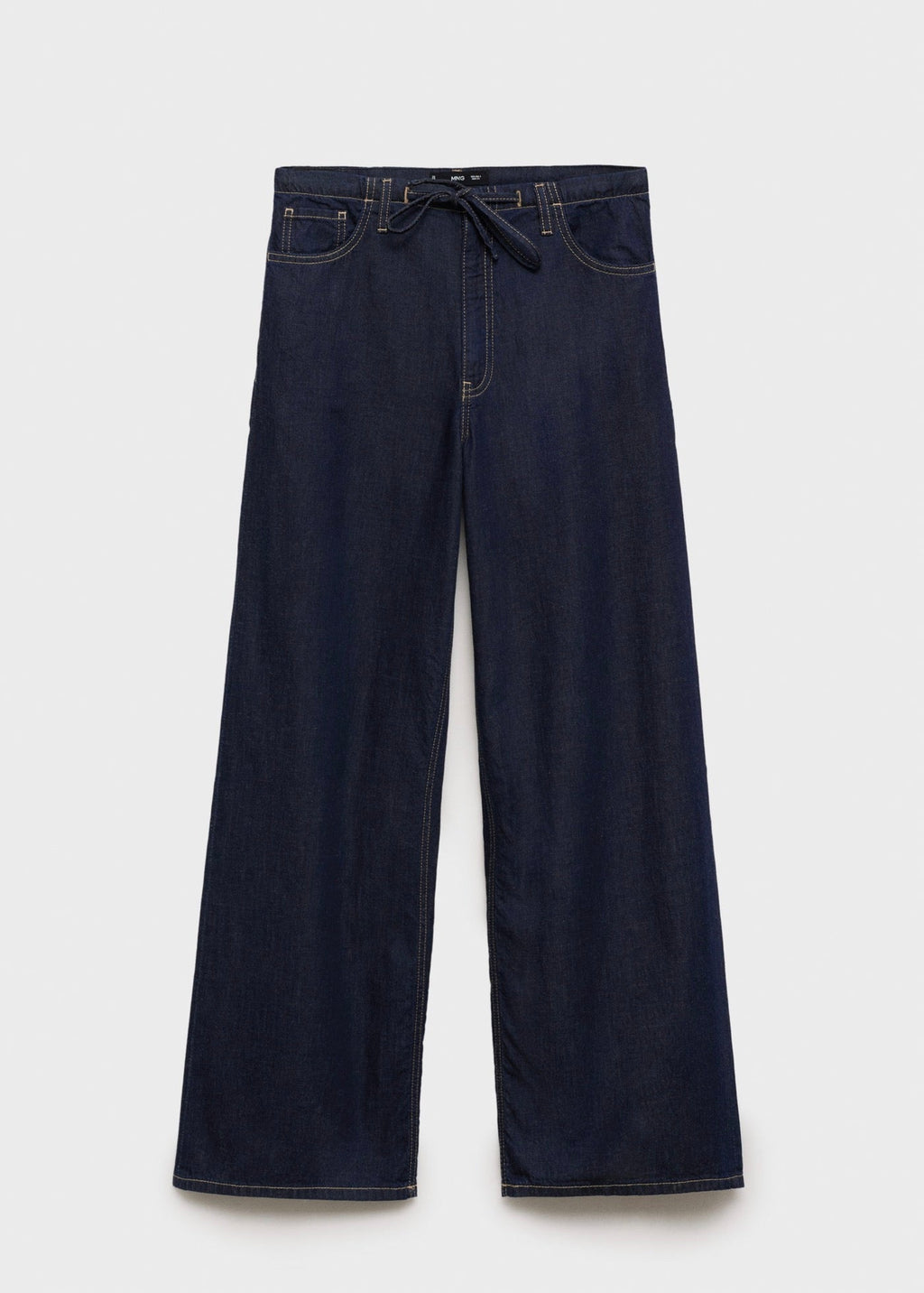 Pantalon Denim Wideleg Ceinture