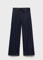 Pantalon Denim Wideleg Ceinture