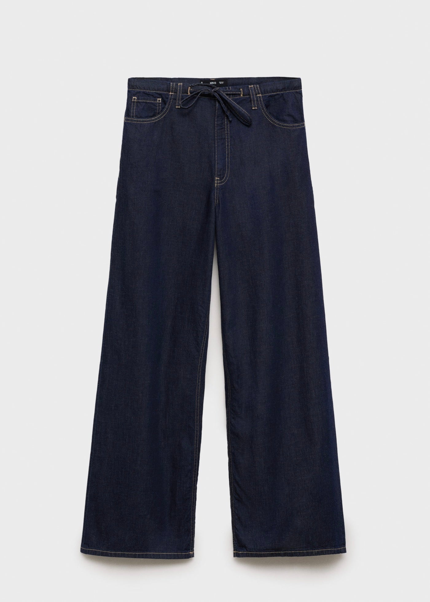 Pantalon Denim Wideleg Ceinture