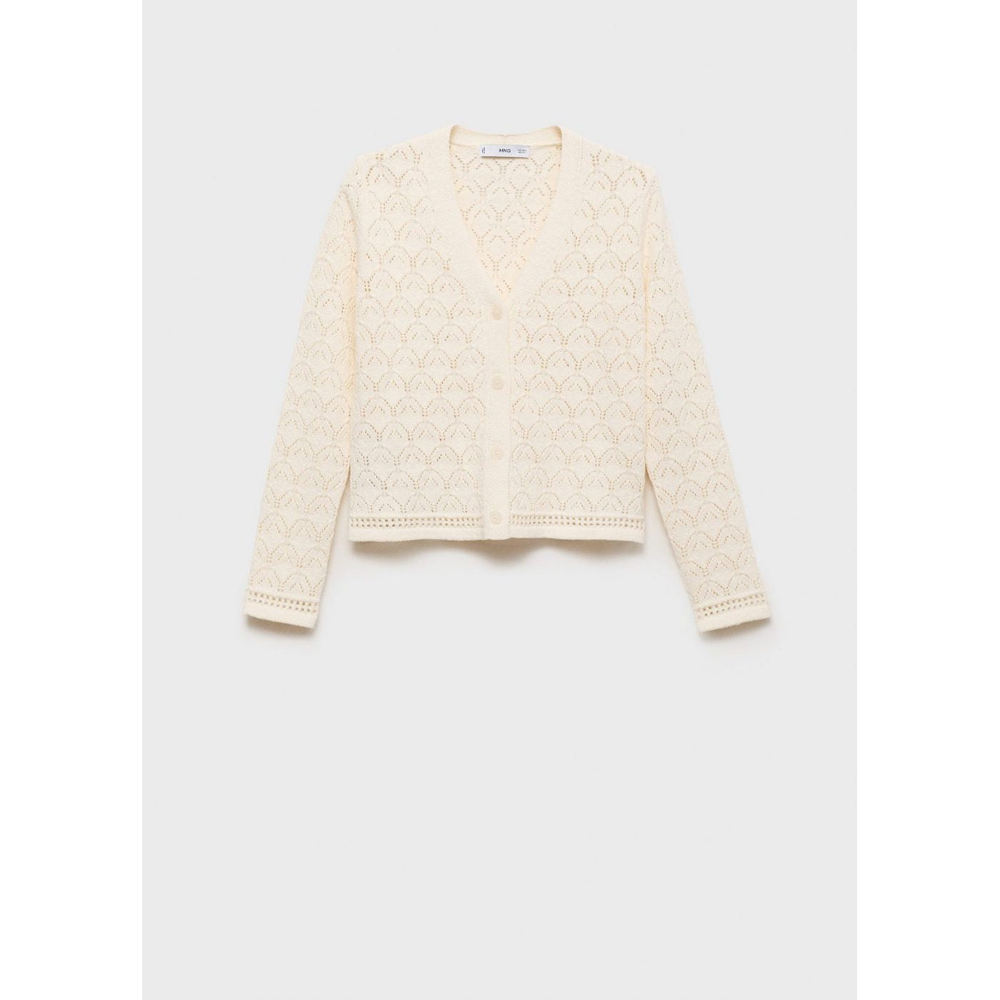 Cardigan Maille Détails Ajourés