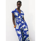 Combinaison Imprimée Avec Ceinture