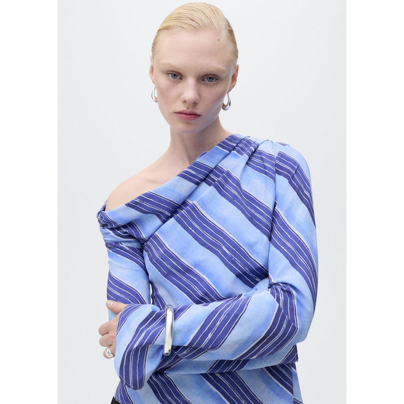Blouse Asymétrique Rayures