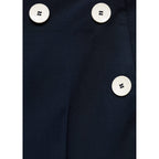 Pantalon Droit Boutons Contraste
