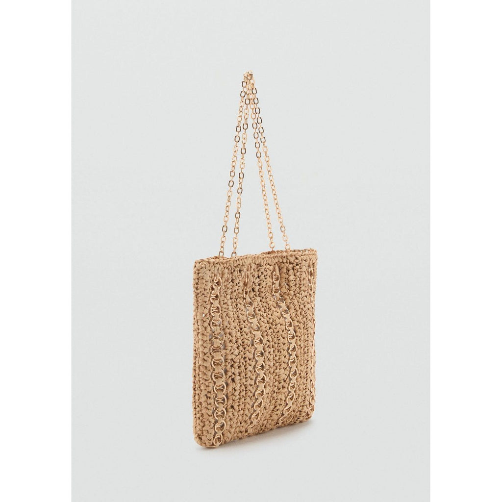 Sac Fibres Naturelles Anneaux Métalliques