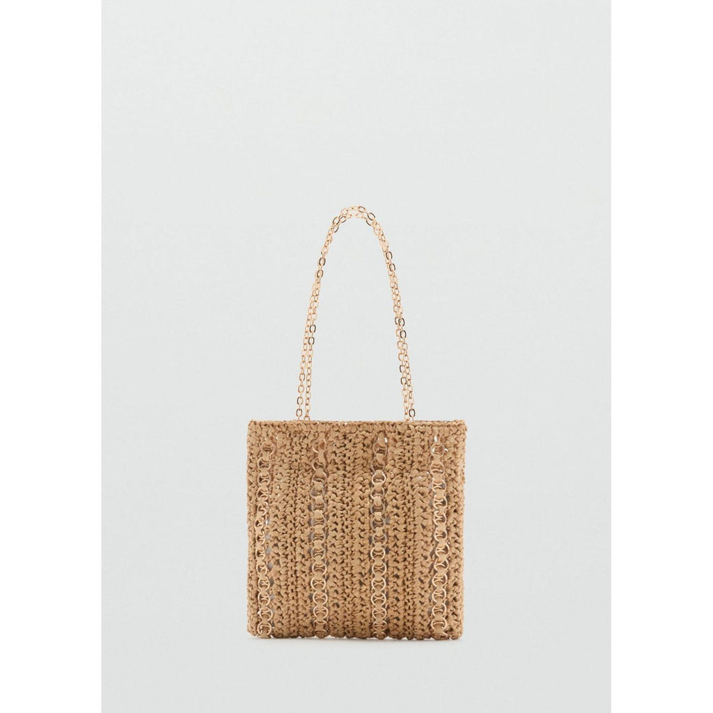 Sac Fibres Naturelles Anneaux Métalliques