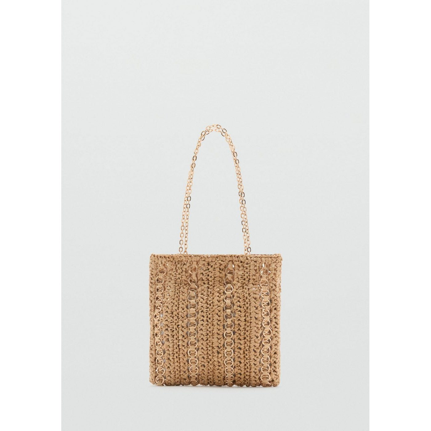 Sac Fibres Naturelles Anneaux Métalliques