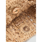 Sac Fibres Naturelles Anneaux Métalliques