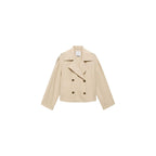 Trench Crop Double Boutonnage