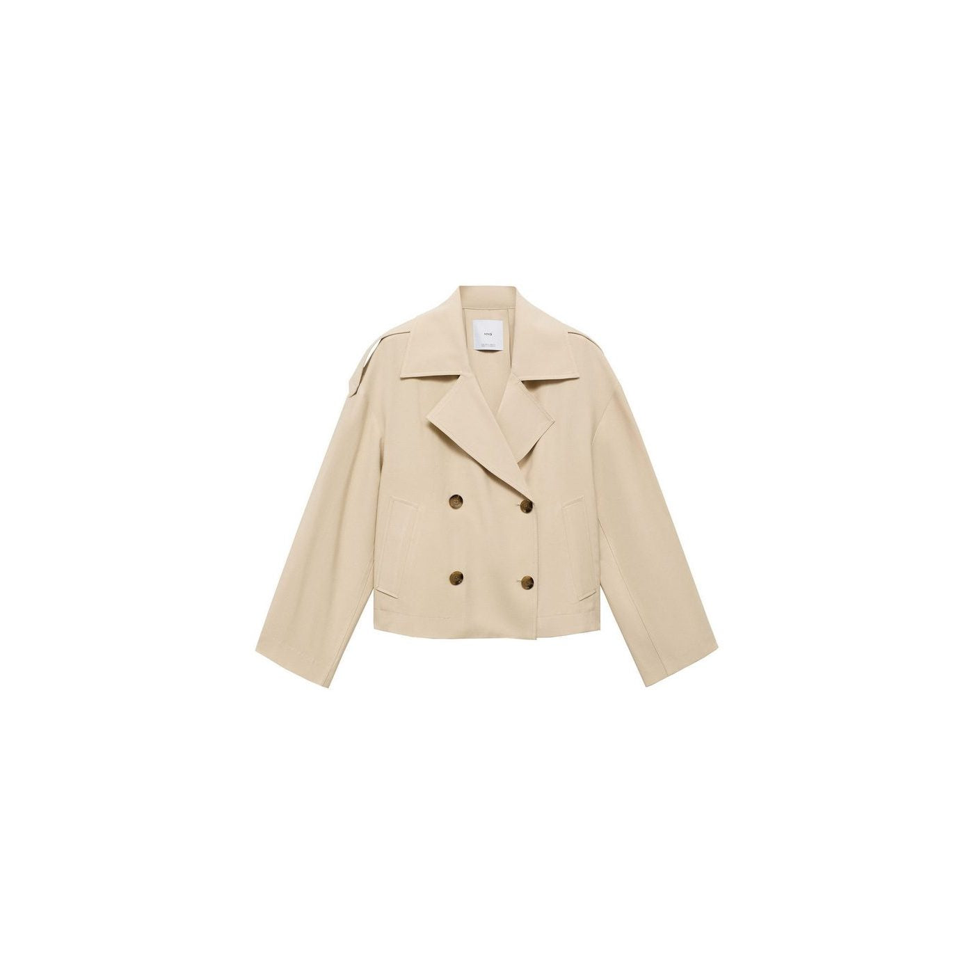 Trench Crop Double Boutonnage