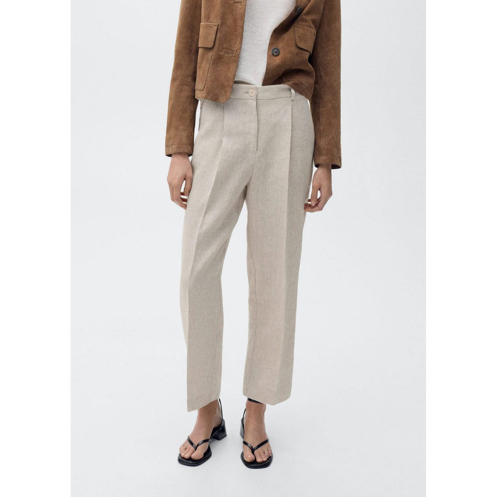 Pantalon Lin À Pinces
