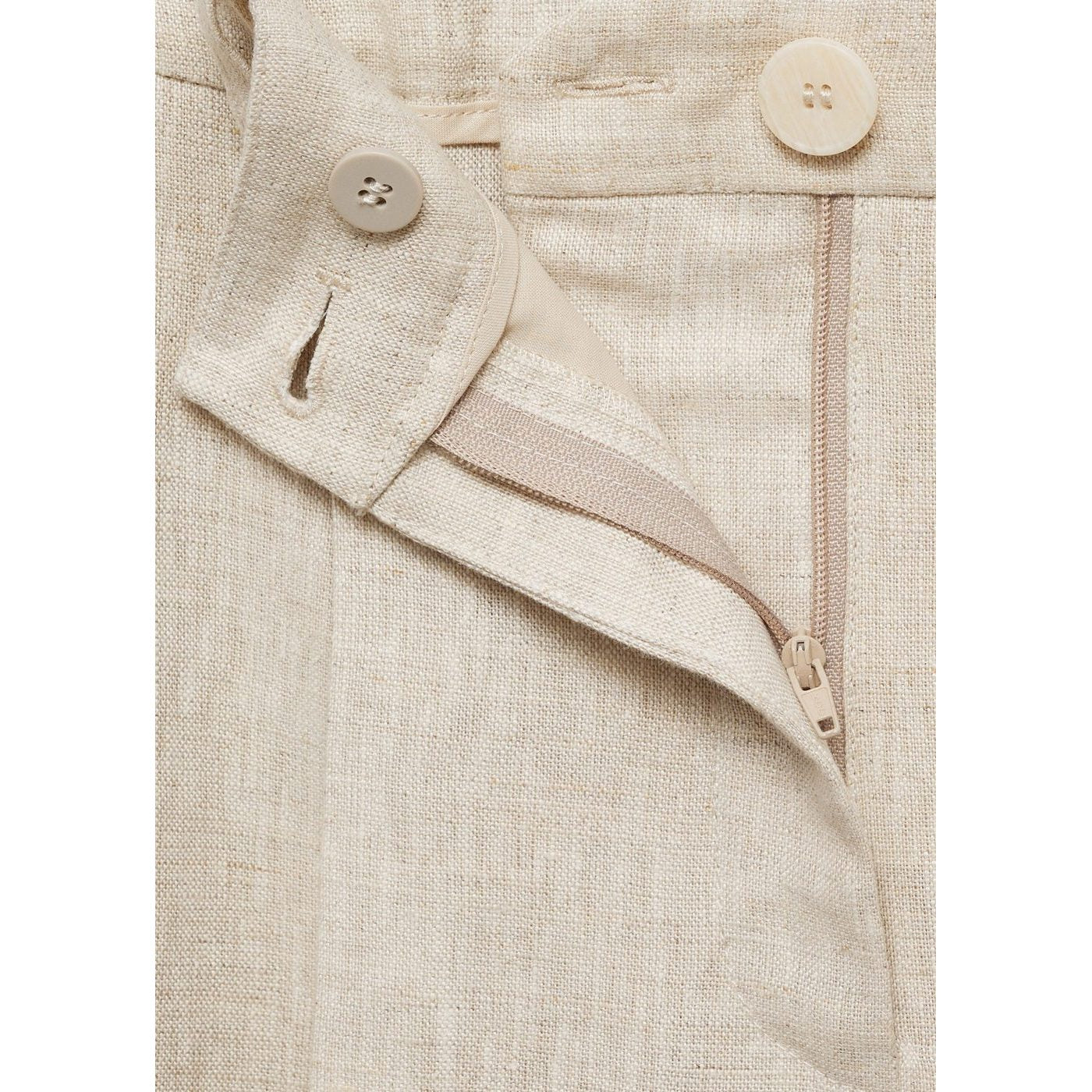 Pantalon Lin À Pinces