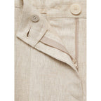 Pantalon Lin À Pinces