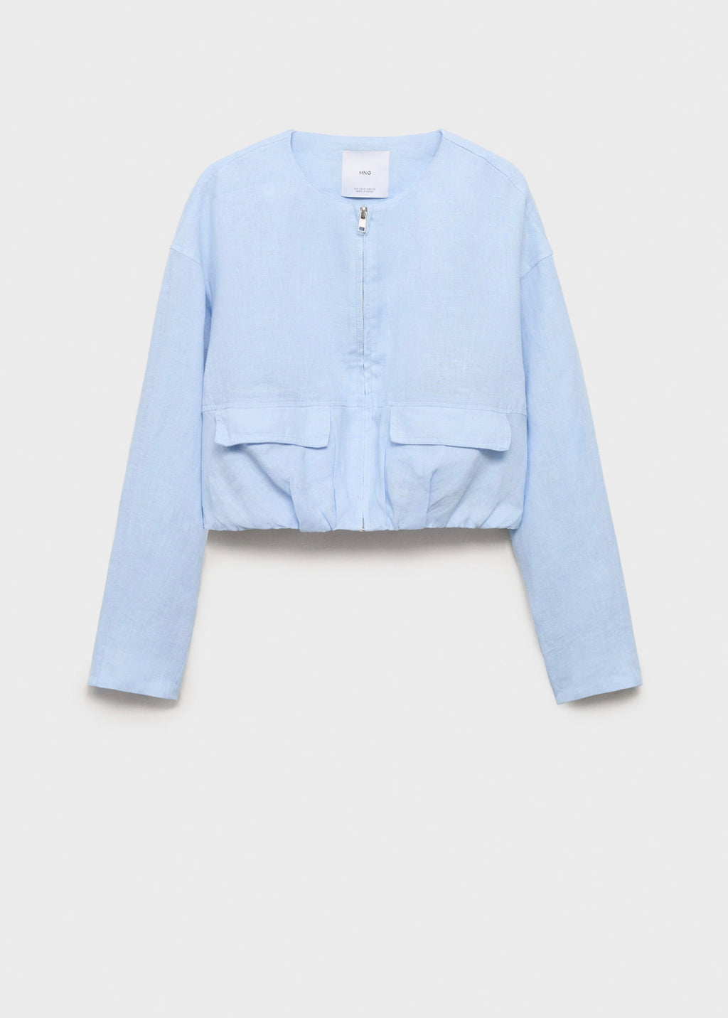 Veste Courte En Lin À Poches