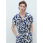 Chemise Courte Imprimée Avec