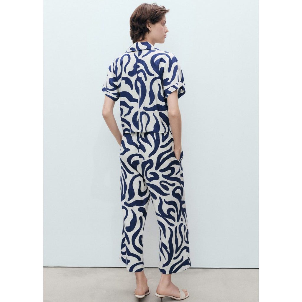 Chemise Courte Imprimée Avec
