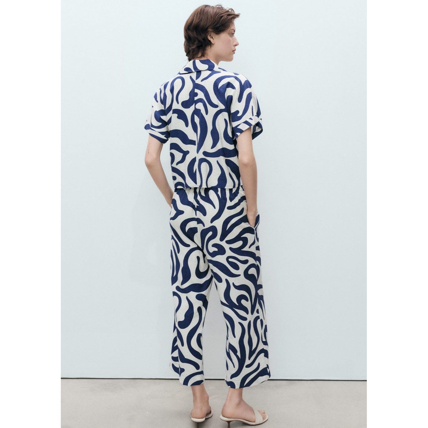 Chemise Courte Imprimée Avec