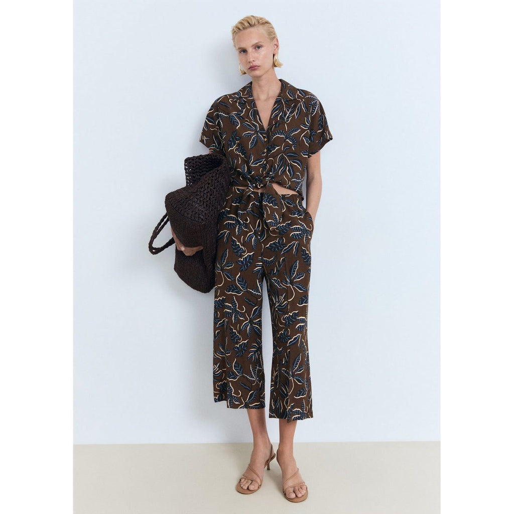 Chemise Courte Imprimée Avec