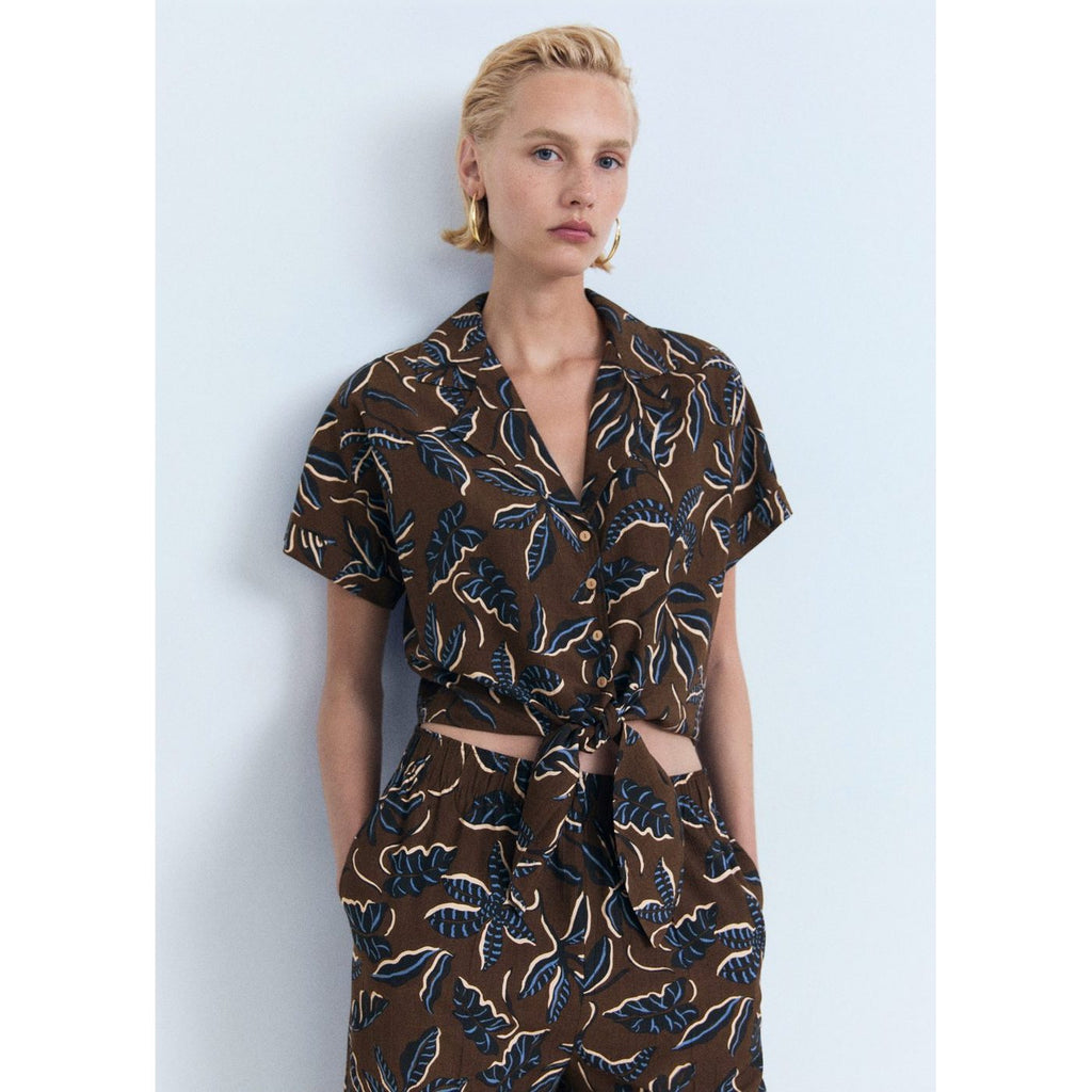 Chemise Courte Imprimée Avec
