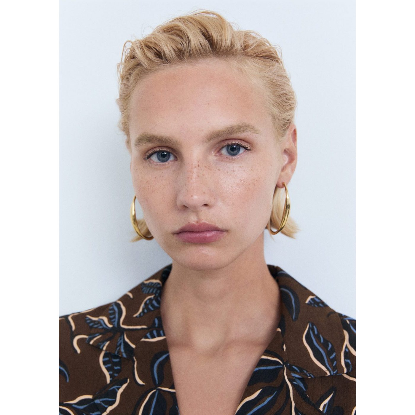 Chemise Courte Imprimée Avec