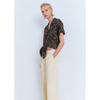 Chemise Courte Imprimée Avec