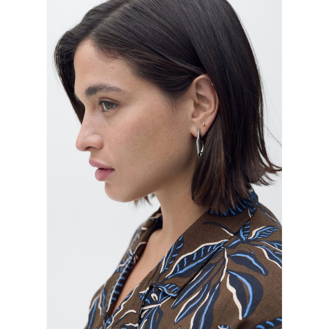 Chemise Courte Imprimée Avec