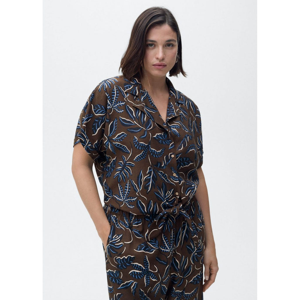 Chemise Courte Imprimée Avec