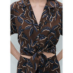 Chemise Courte Imprimée Avec