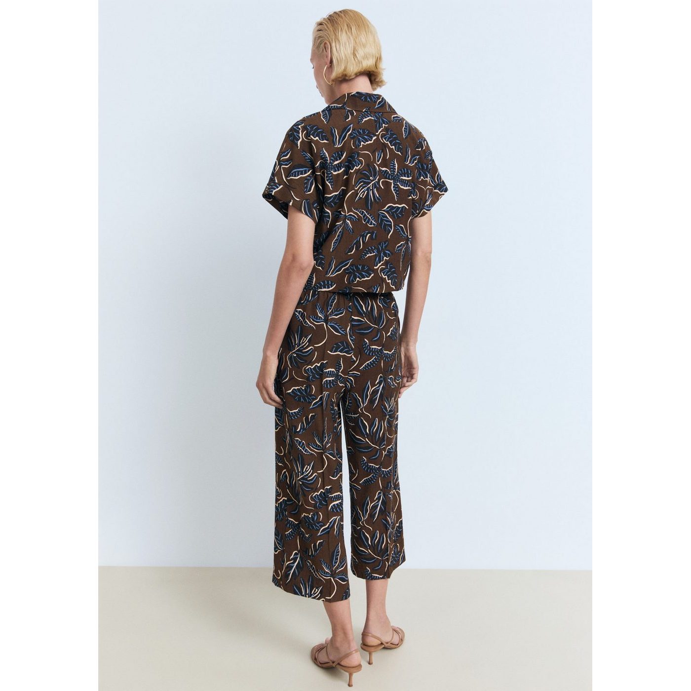 Chemise Courte Imprimée Avec