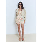 Robe Bustier À Fleurs