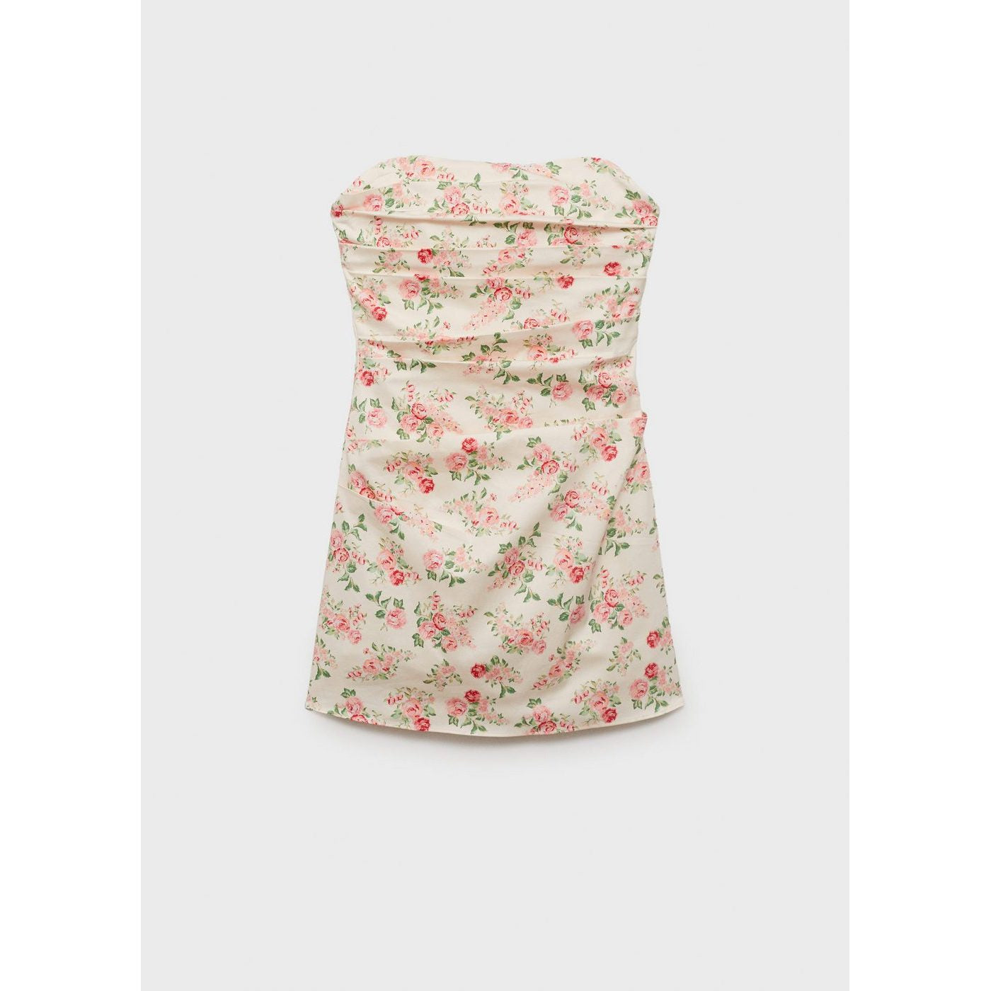 Robe Bustier À Fleurs