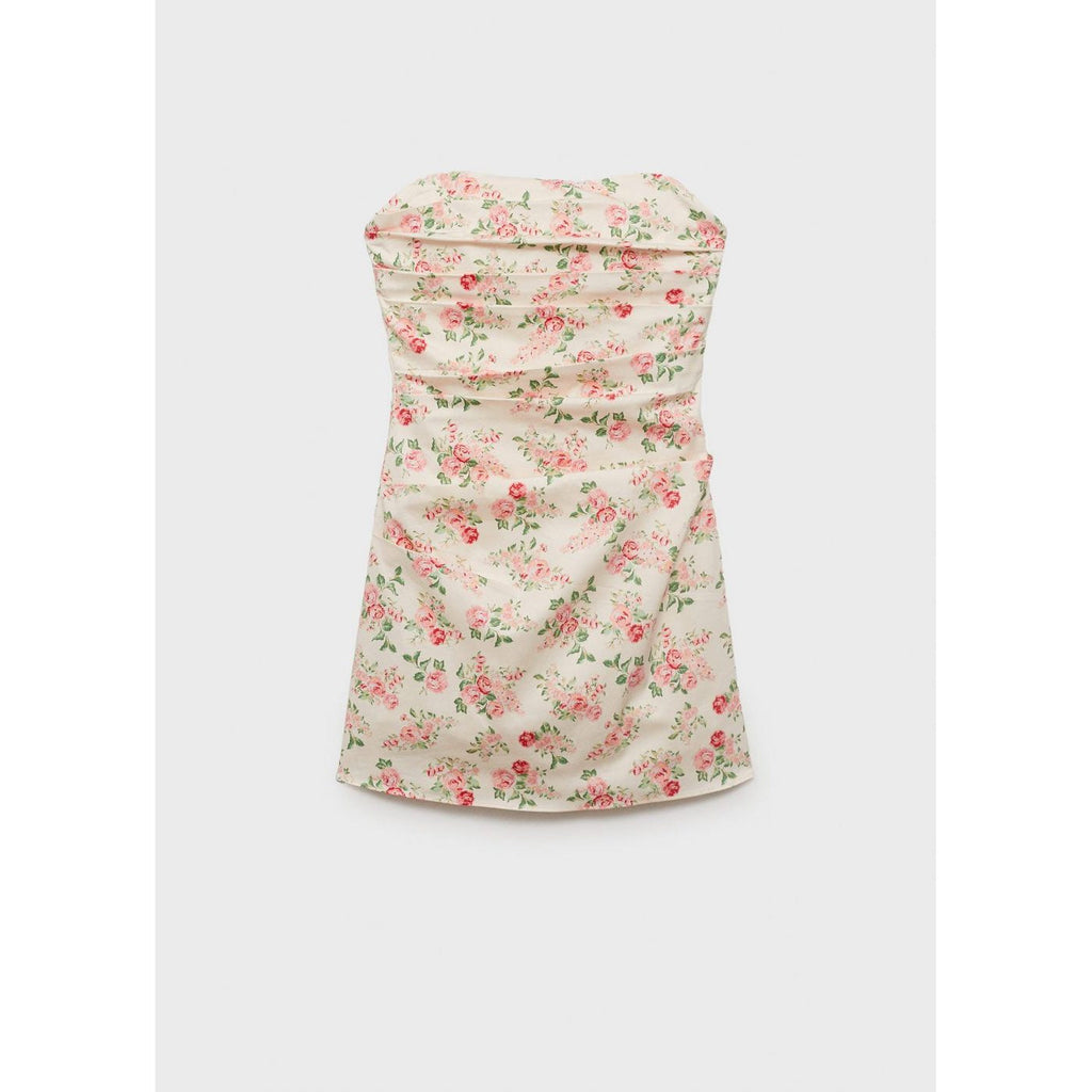 Robe Bustier À Fleurs