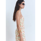 Robe Bustier À Fleurs