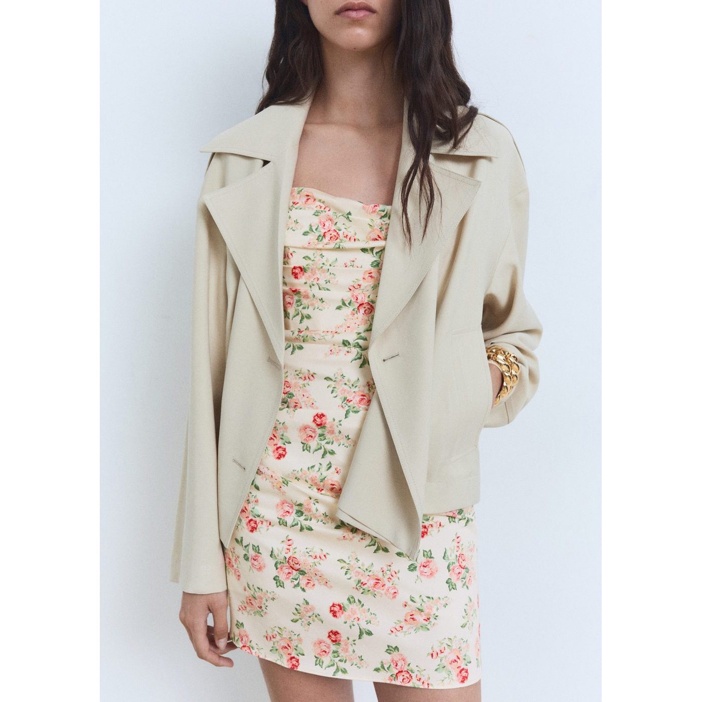 Robe Bustier À Fleurs