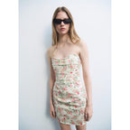 Robe Bustier À Fleurs