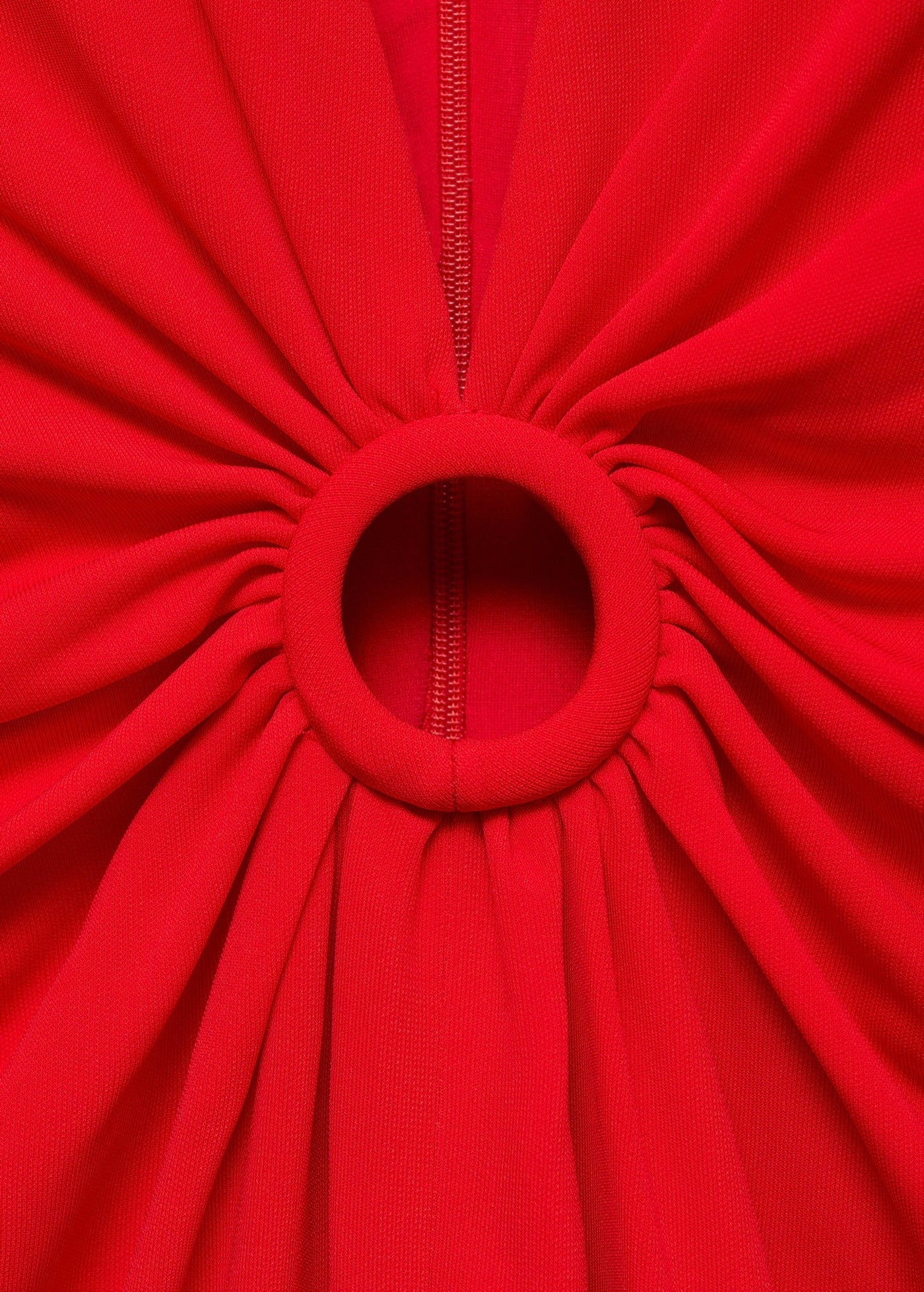 Robe Froncée Anneau Ouverture