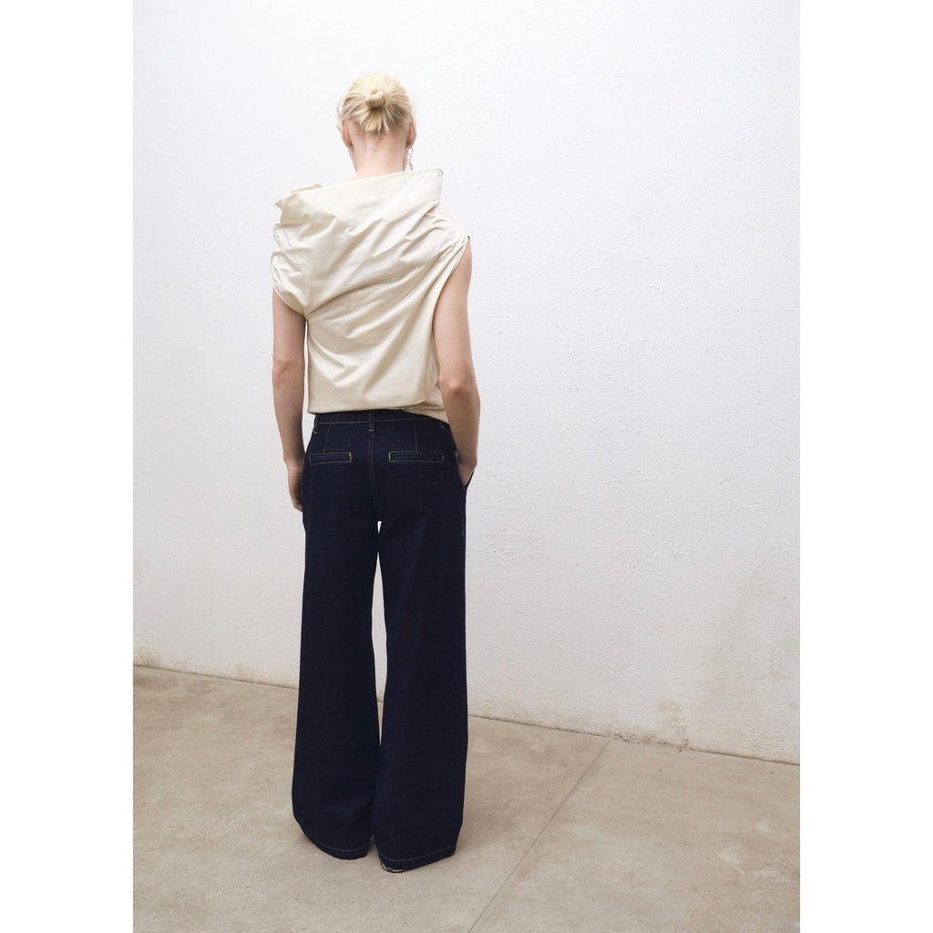 Jean Wideleg Pinces Rinse Wash